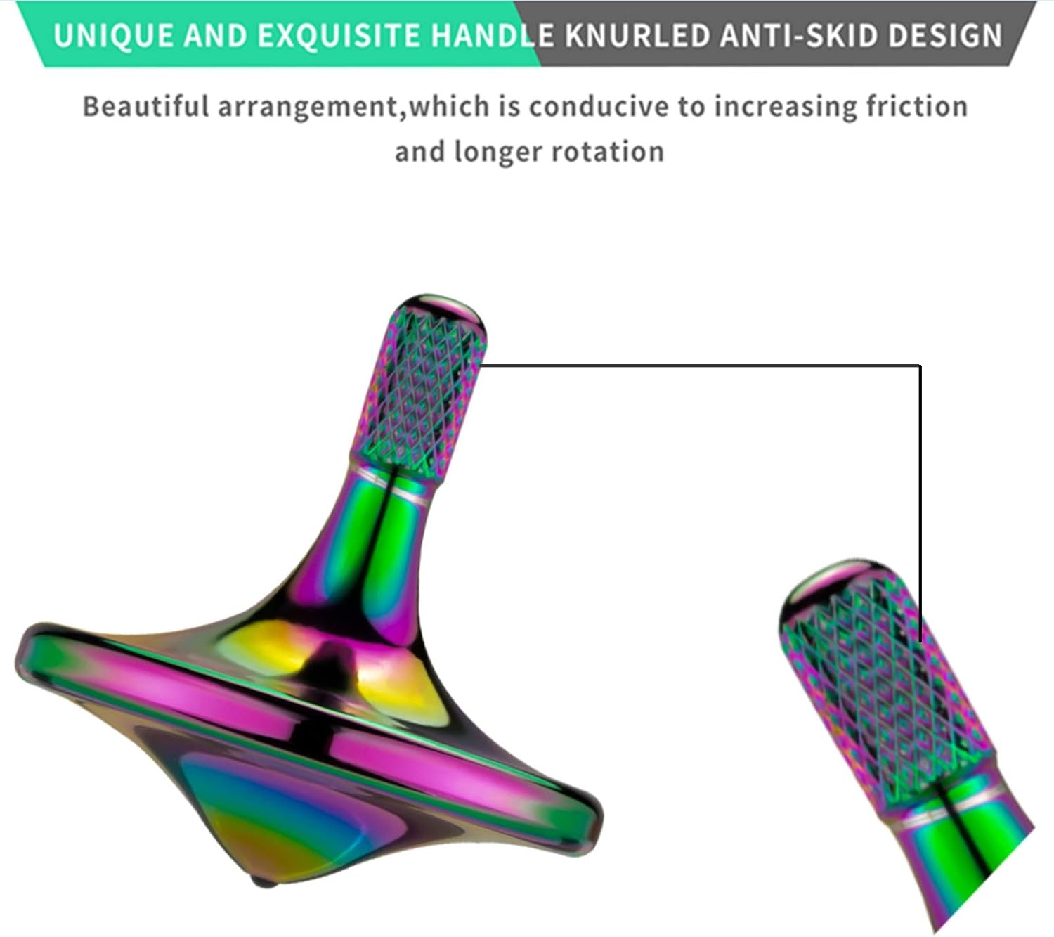 Precision Metal Spinning Top, Spin Smooth for A Long Time, Best Spin Time Over 8 Minutes, Perfect Balance Well Made EDC Desktop Gyro Toy for Office for Adults | Unique Gift (3PCS)