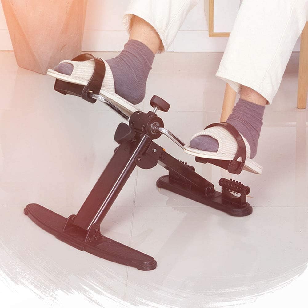 Składany rower treningowy Mini LCD, przenośny przyrząd do ćwiczeń na pedałach Fitness Cardio, kryty schodek Stepper Regulowana maszyna krokowa Hometrainer Czarny