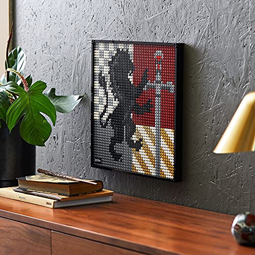 LEGO 31201 Art Harry Potter Hogwarts Wappen Set, Wanddekor, DIY Puzzle für Erwachsene, Zimmer-Deko – Bild 3