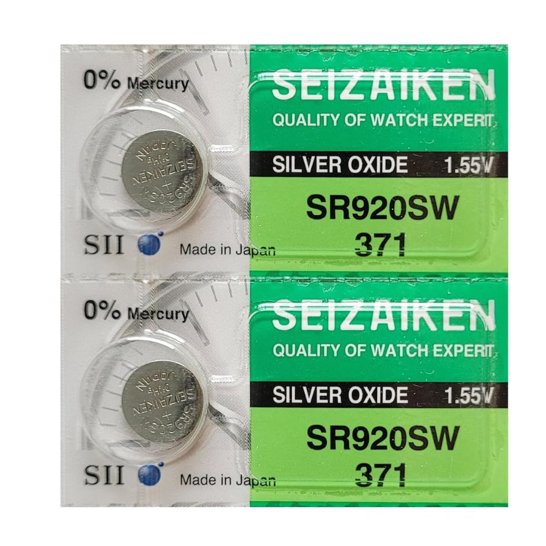 COPY LINE | Seizaiken SR920SW Silver Oxide Watch Battery, 1.55V, 371, Mercury-Free, Made in Japan, Pack of 2-image-19
