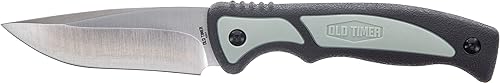Old Timer Trail Boss - Cuchillo de hoja fija de 9 pulgadas con hoja de acero inoxidable de alto carbono, mango de agarre TPE y funda moldeada disponible en Yaxa Guatemala