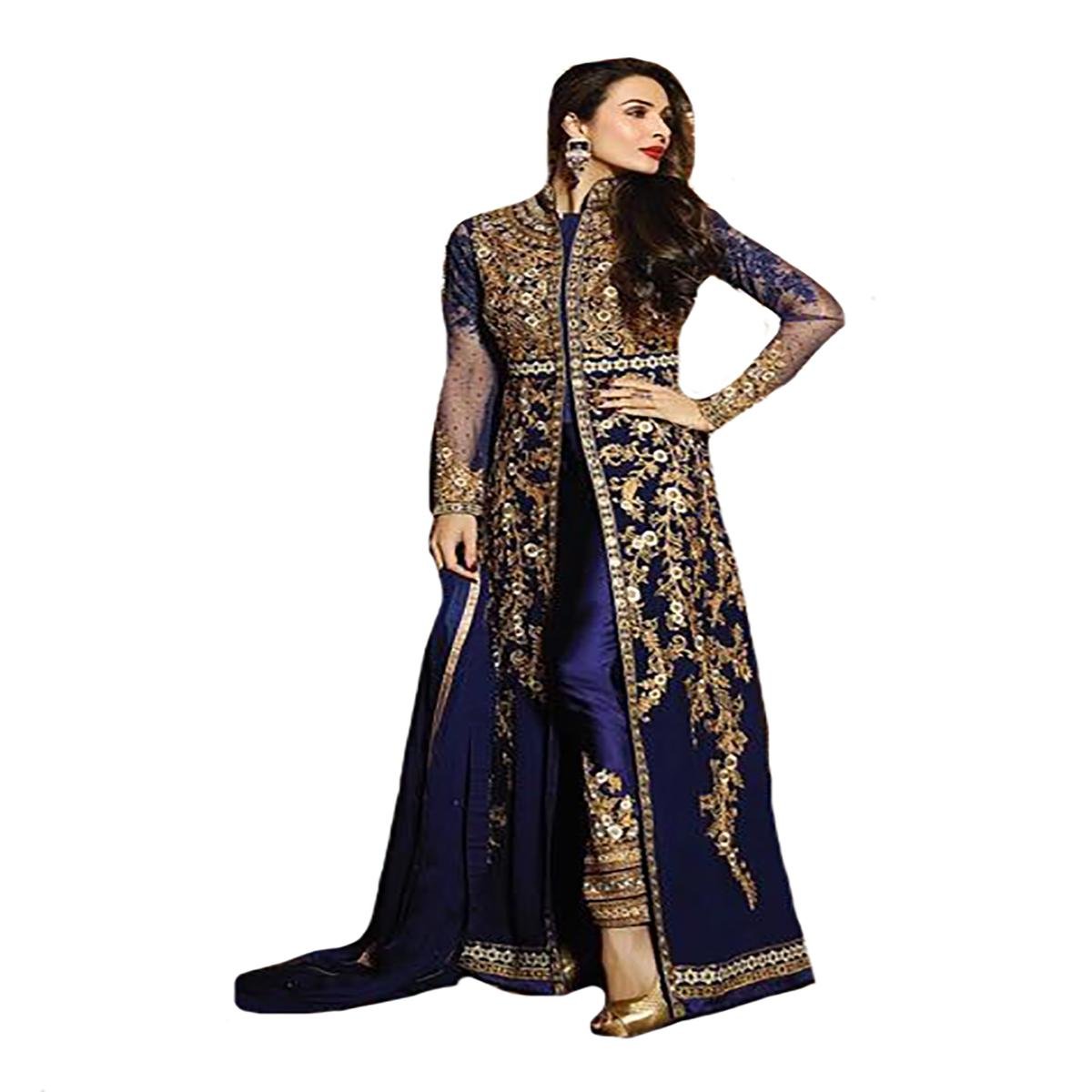 Robe Anarkali ruban conséquence au design unique et authentique