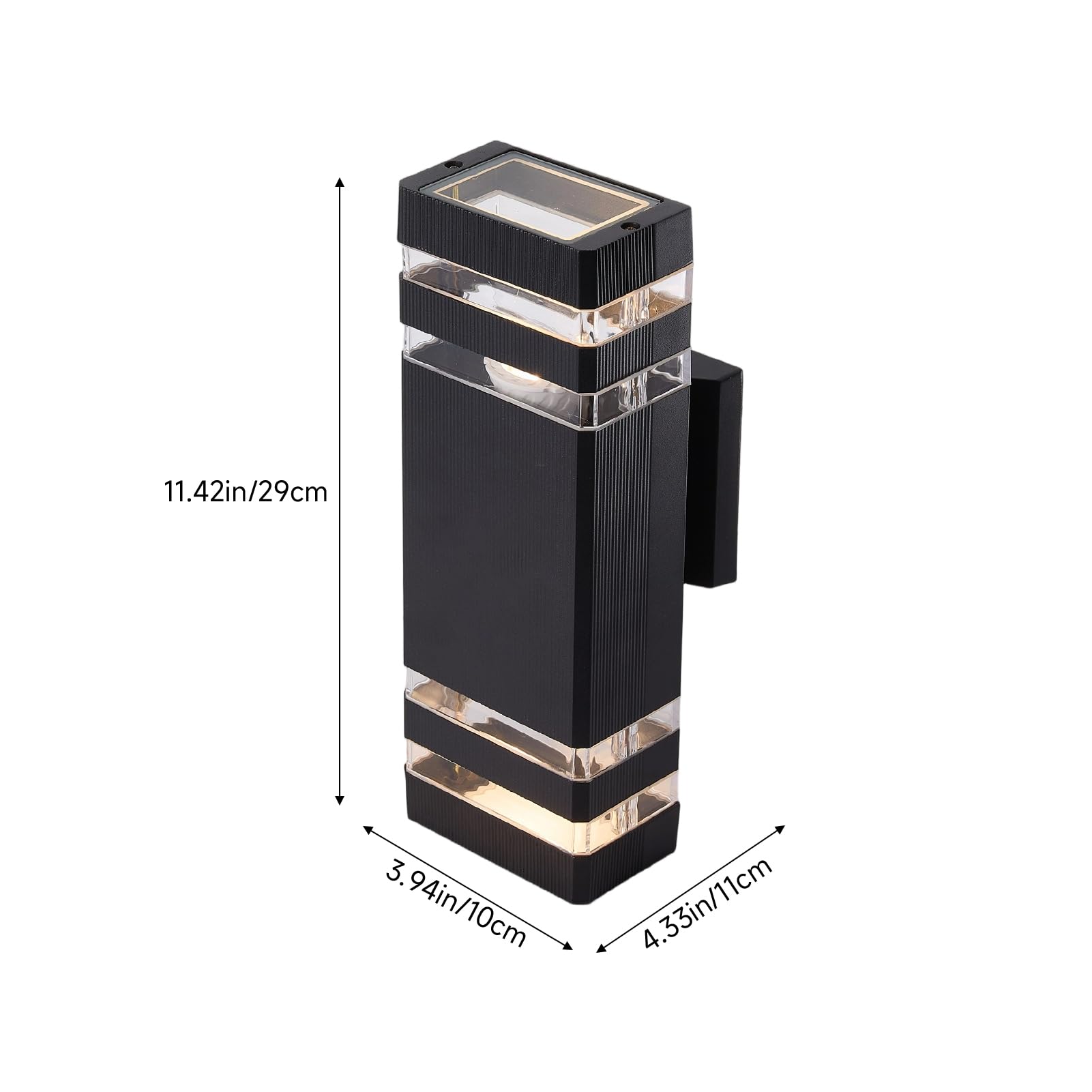 Warmiehomy Outdoor Wall Lights Mains Powered, IP67 Waterproof Up Down Outside Lights - Image 4