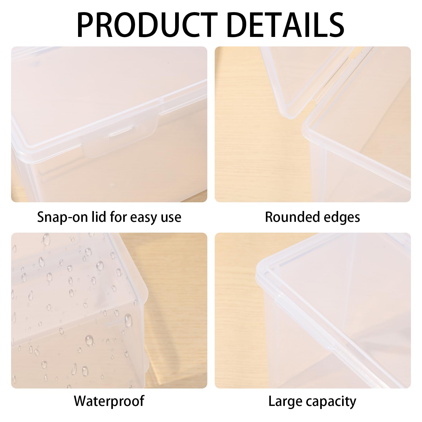 CHGCRAFT Graded Sports Card Plastic Storage Box with Lid Transparent Trading Card Storage Graded Card Case Baseball Card Case for Display Psa Card Rating Card Loose Cards 11.8×4.17×5 inch - Image 4