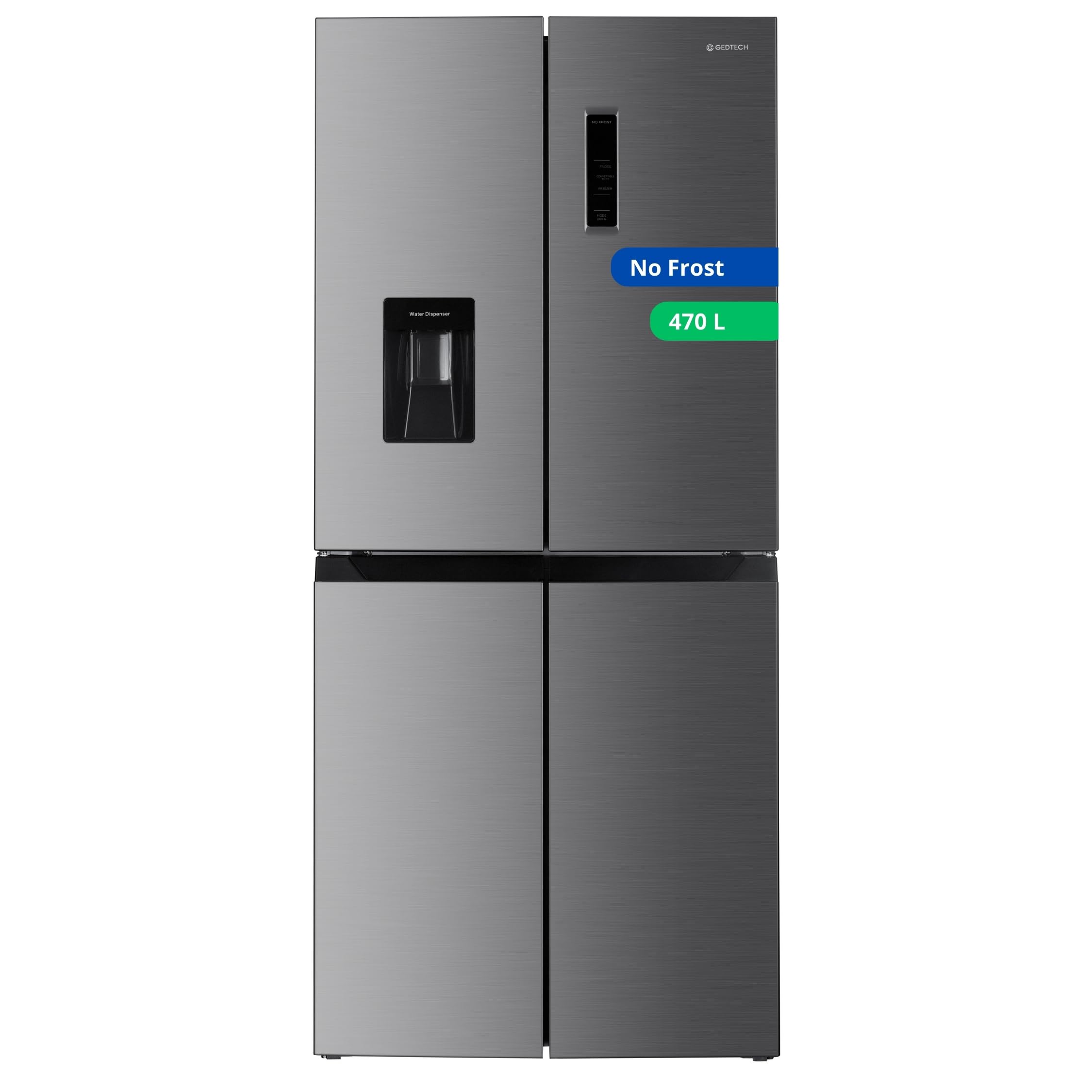 GEDTECH Frigorifero multiporta GMP470IXT Inox 470L (301L + 169L) - No Frost