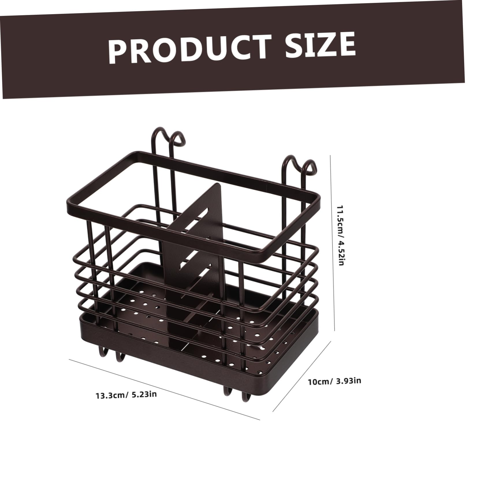 OFFSCH Household Cutlery Holder Multifunctional Utensil Organizer with Drainage for Easy Water Discharge for Storing Spoons Forks Chopsticks and Utensils