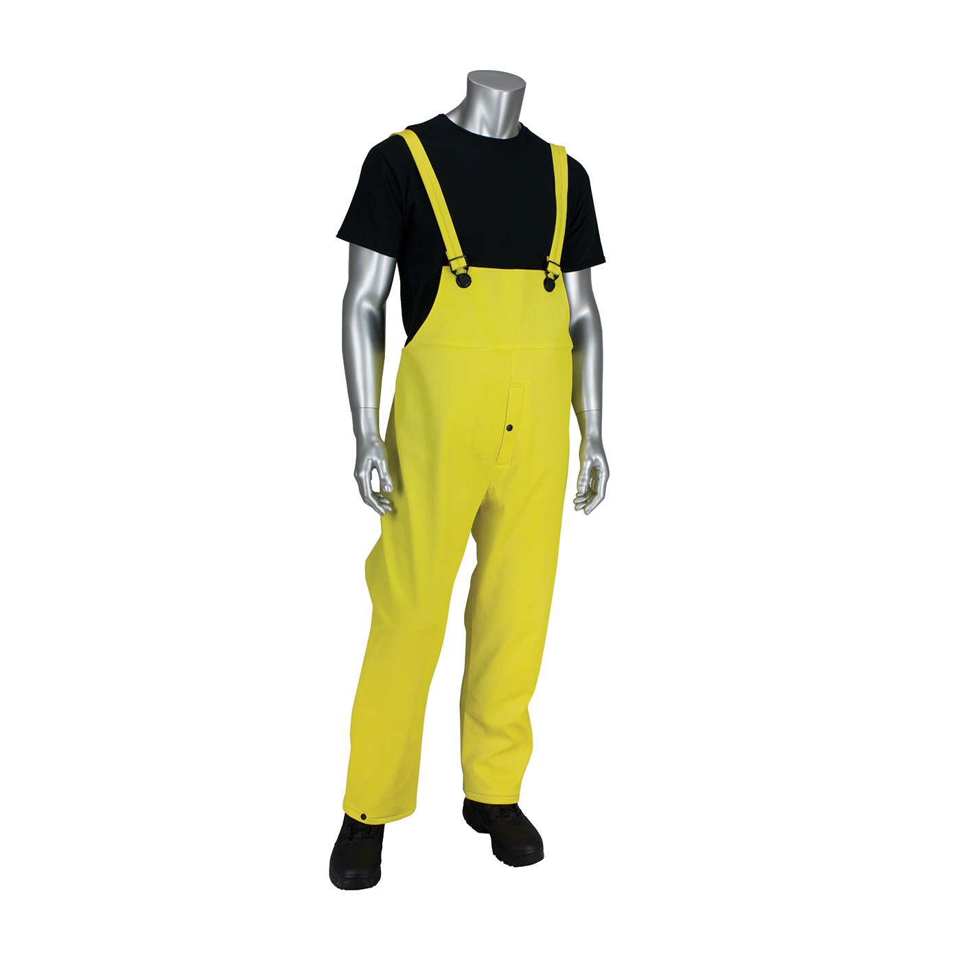 PIP RAIN BIB Overall, 65MM Ribbed PVC (201-650B/3X) (10/Each)