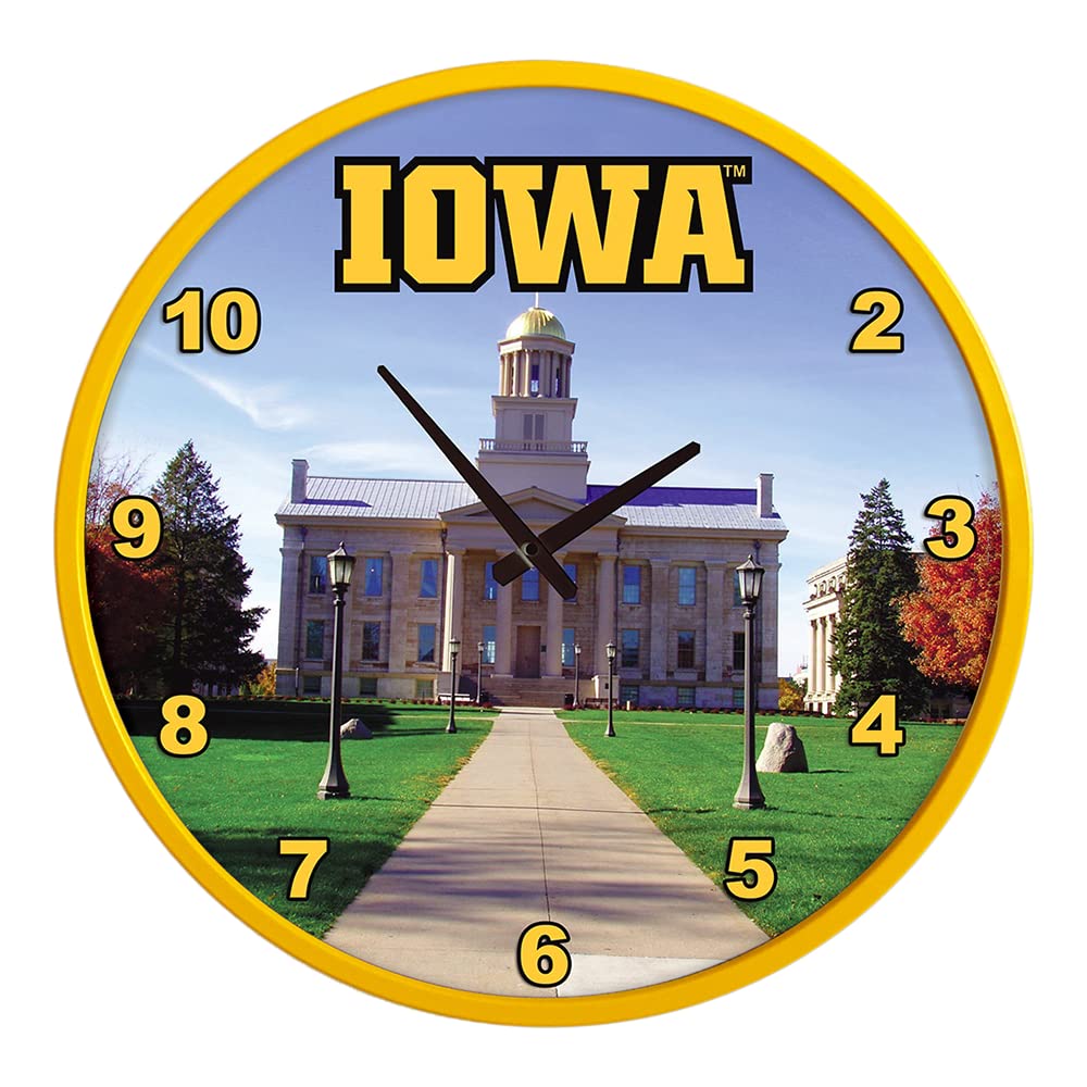The Fan-Brand NCAA: Capital - Modern Disc Wall Clock - Sports Team Bar Sign Décor - Home, Dorm, Garage, Office, Fan Cave