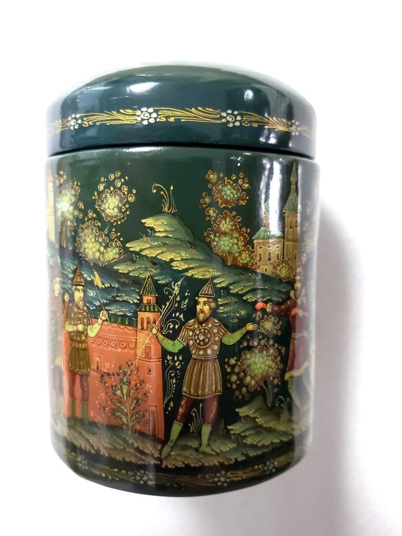 ロシア工芸品　細密画　パレフ 筒状の小箱　箱無し Amazon.co.jp: ロシア工芸品 パレフ 筒状の小箱 箱無し : おもちゃ