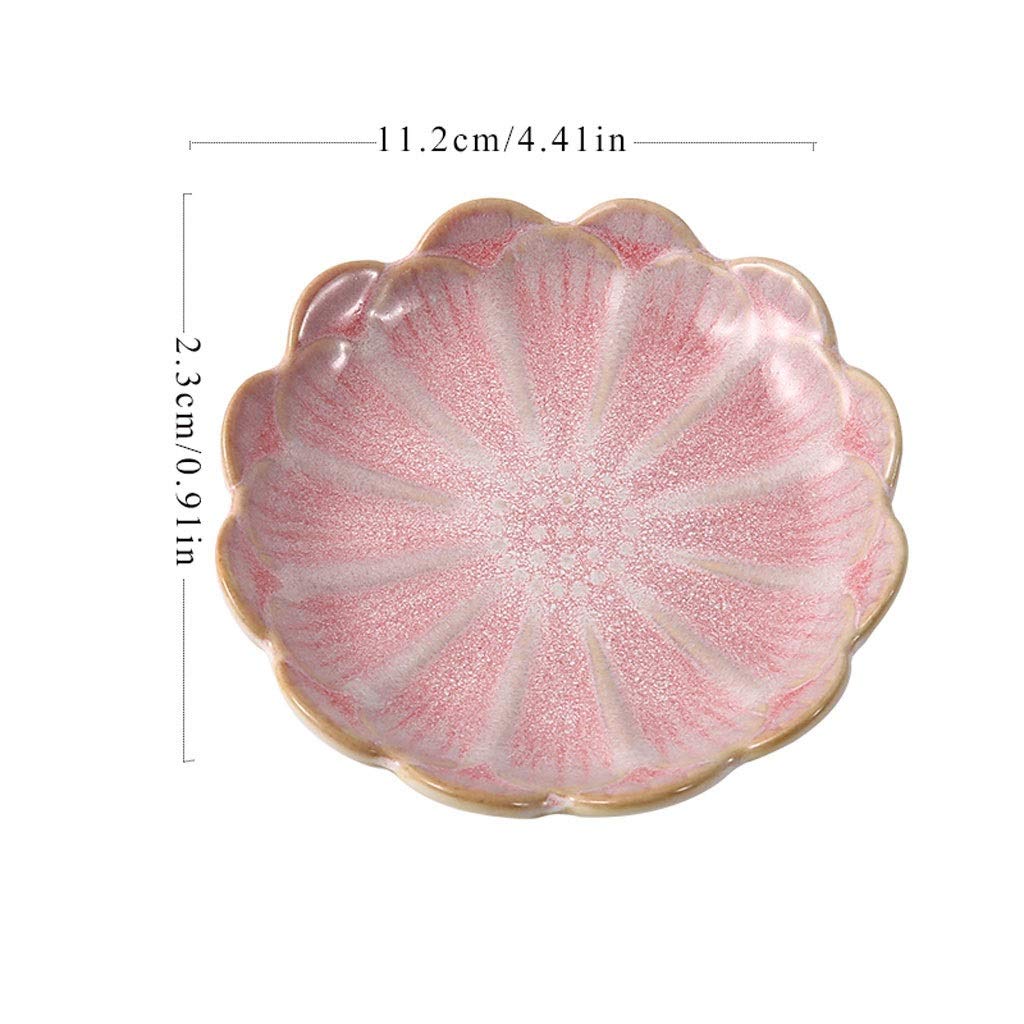 Dip-Schüssel-Set mit Soßenschalen, Lotusblattform, Keramik-Dip-Schüsseln, Mini-Gewürzschale, Sushi-Dip-Schüssel, Snack-Servierschalen