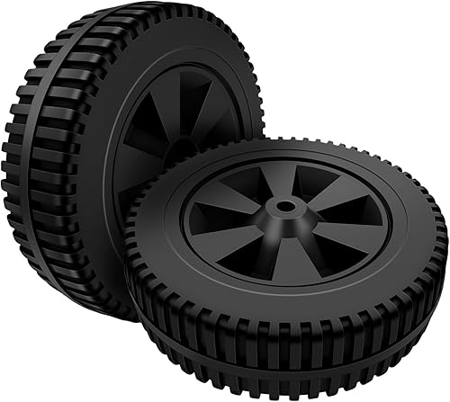 Miniatura 1 de 2PC 7 pulgadas BBQ Wheels 4337-0037-W1 Parrilla Ruedas Piezas de repuesto para Charbroil Wheels Gas2coal 463344015 463436215 463347017 463343015
