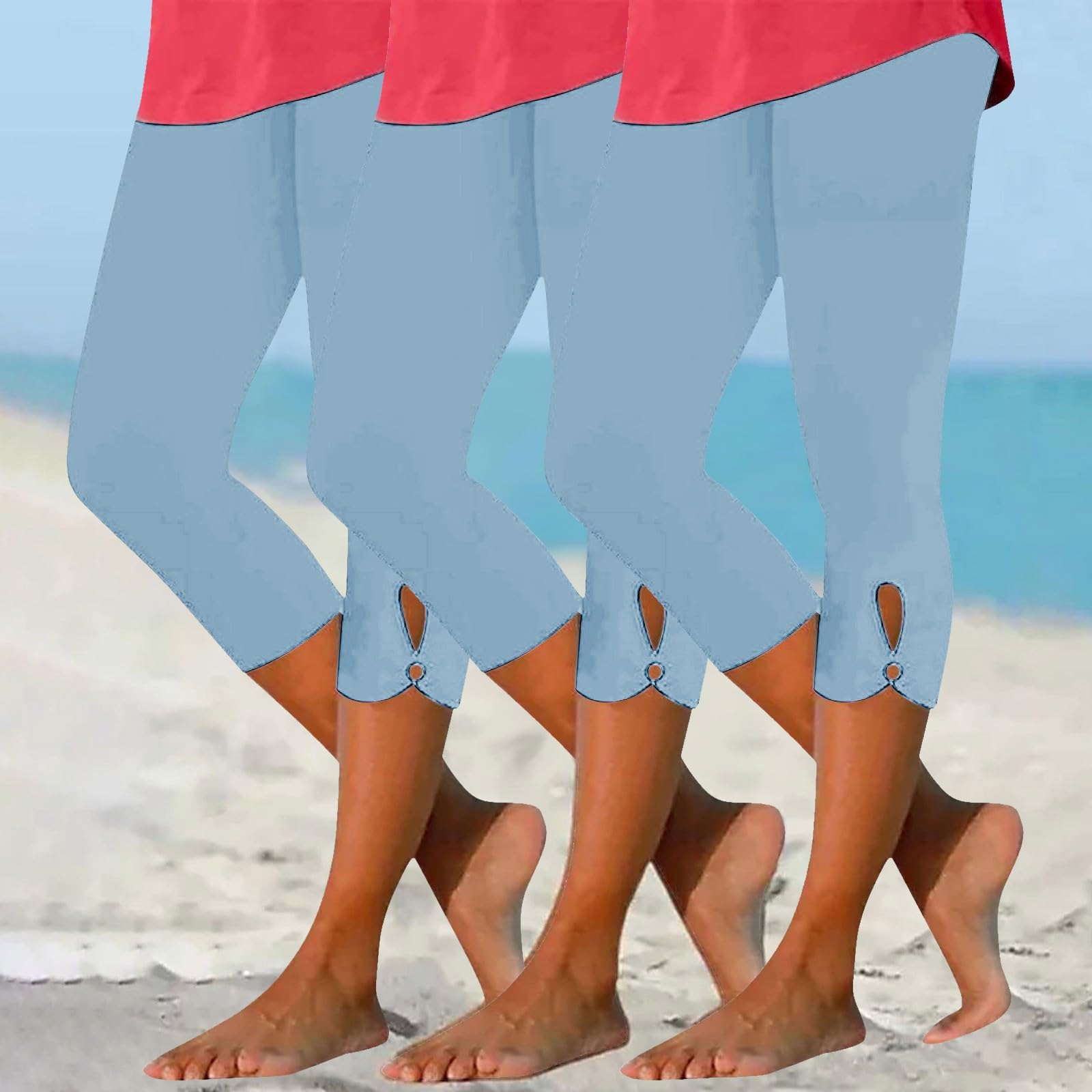Leggins 3D Anticellulite 3/4 Donna,Pantaloni Capri Push Up Sculpture Lipedema a Compressione Controllo Graduata Pantaloni Corti Sportivi Donna Sport/Fitness/Yoga
