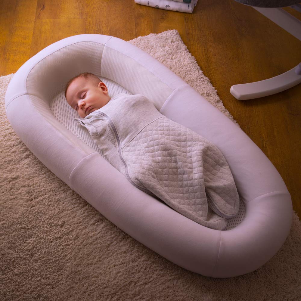 PurFlo Ricambio Sleep Tight Baby Bed Cover,Minimal Grigio, Tessuto Morbido e Traspirante, Design Easy Fit, Lavabile in Lavatrice, Durevole Accessorio Per Letto Bambino Per Uso quotidiano