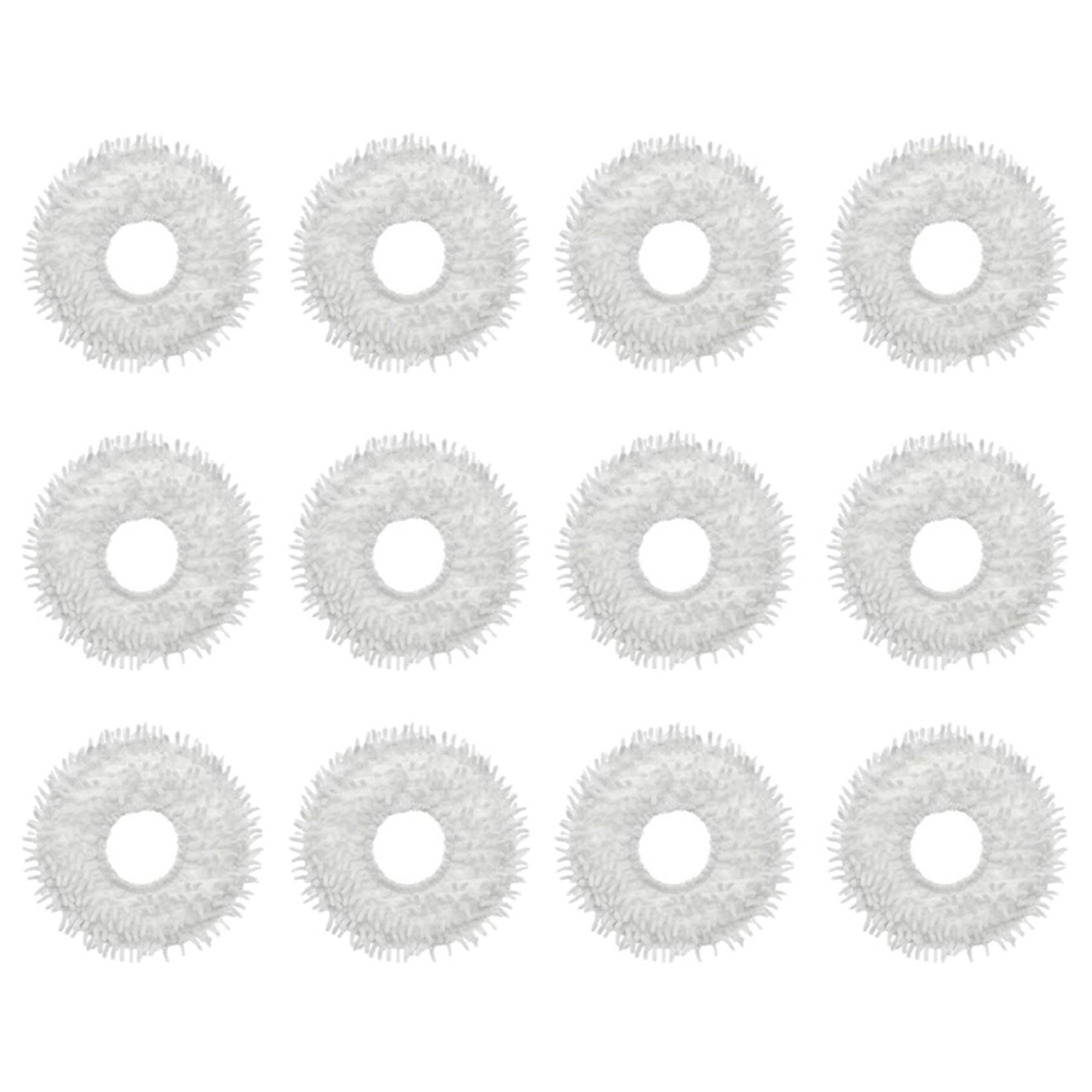 CTRLZS 12PCS Mop Cloth for Bot W10 / W10 Pro Sweeping Robot Vacuum Cleaner Accessories Replacement Mop Pad Spare Parts