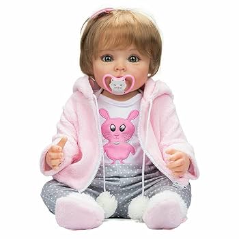 ボーンドール 55cm 重さ1.25kgなとても可愛柔らかい人形おもちゃ Amazon | Protow リボーンドール 55cmリアルな 笑顔赤ちゃん人形