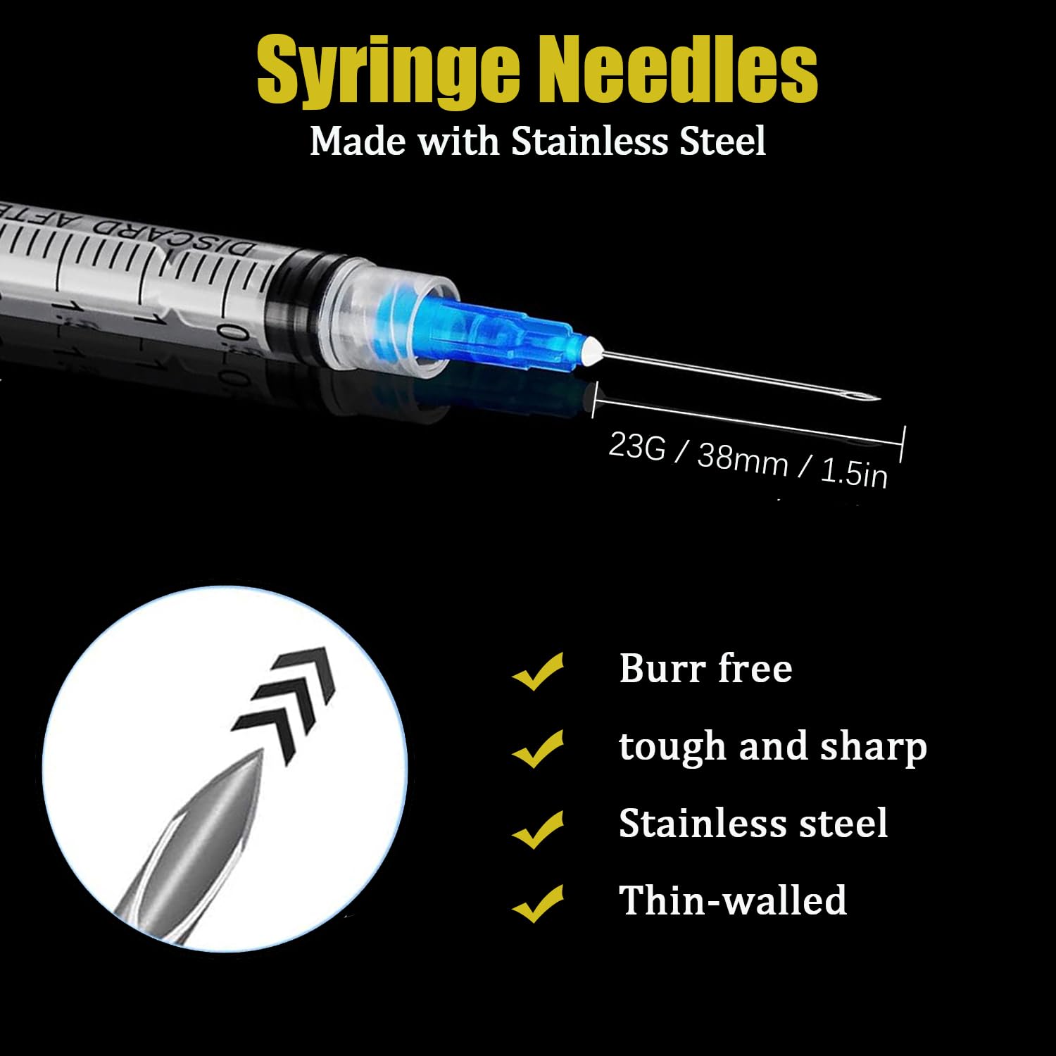 20Pack 3ml 23Ga 1.5inch Luer Lock Syringe Individually Packaged — Amazon image 2