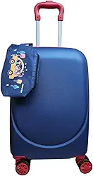 Mala Infantil Escolar/Viagem Com Giro 360º Skeet Resistente Azul