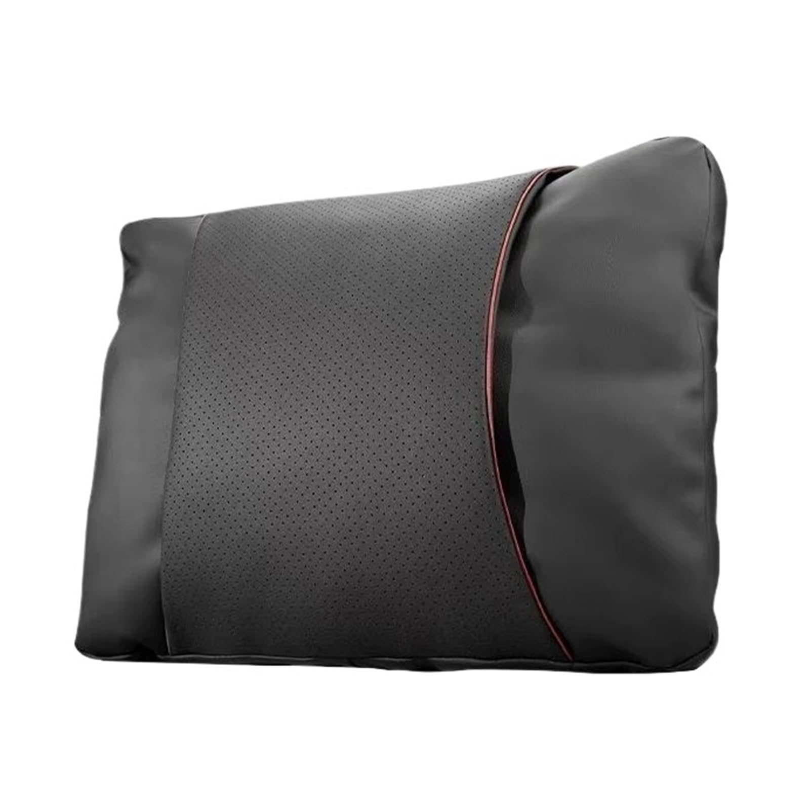 KAUWYEHD Car Seat Accessories Car Seats Na&ppa Leather Headrests Breathable Waist Cushions Neck Pillows(B style backrest)