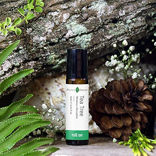 Tea Tree Oil Roll-On, Refreshing Tea Tree Essential Oil Roll On, Pre-Diluted With Jojoba Oil, Organic Tea Tree Oil For Skin Care Roller, Stress Roll-On, Leak-Proof Metal Rollerball (10 Ml) #TOP2