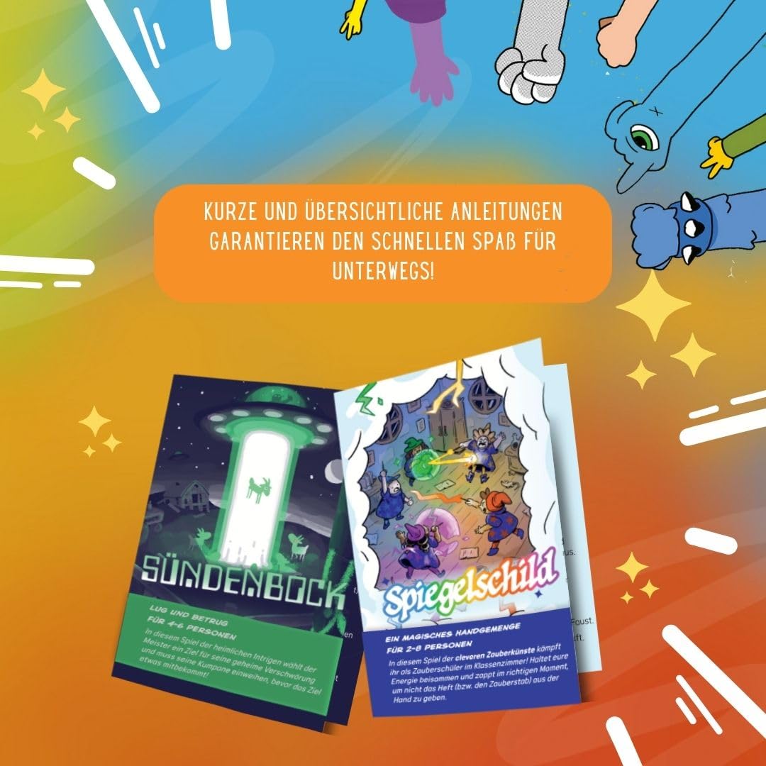 Frech 21 Giochi Da Mano In Scatola Di Metallo | Giochi Carte E Strategia Per Bambini, Adolescenti E Adulti | Ideale Per Viaggi E Regali