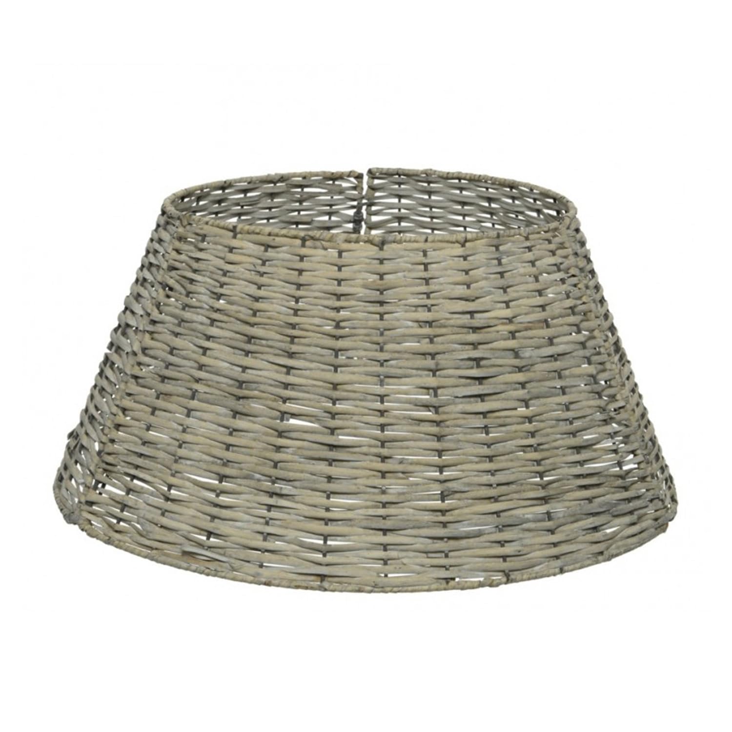 Grey 28/70Cm Everlands Kd Willow Christmas Tree Skirt Wicker Rattan - Large Wash