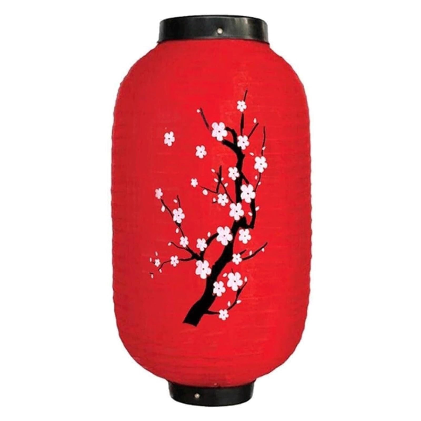 Asian Lantern, Japanese Style Silk Hanging Lantern Foldable Plum Blossom Festival for Sushi Restaurant Indoor Outdoor Home Decor(Red,10 inch)