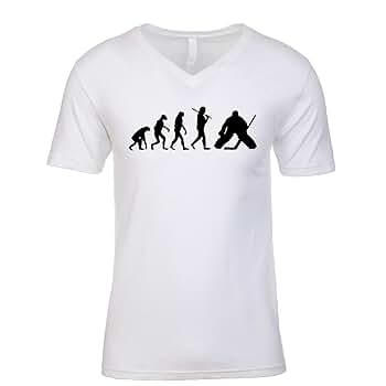 Amazon.com: The Evolution of Hockey Players Men's V Neck T