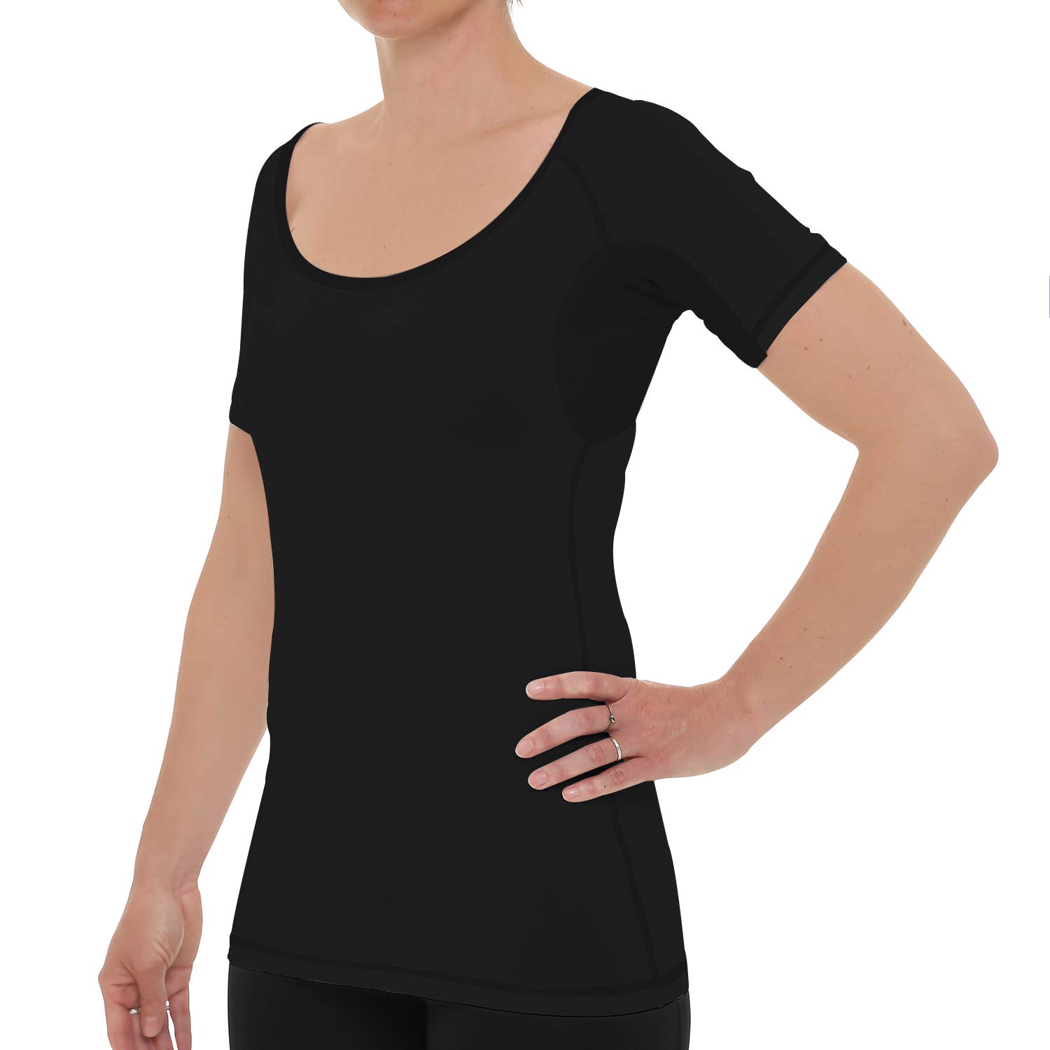 Unterhemd Damen T-Shirt Anti Schweiss U-Ausschnitt