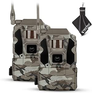 TACTACAM Reveal Ultra Cellular Trail Camera – 4K Photo, 1080P Video, Live Streaming, GPS, Low-Glow/No-Glow Flash, LTE + Cleaning Cloth | 2PK asin的图片