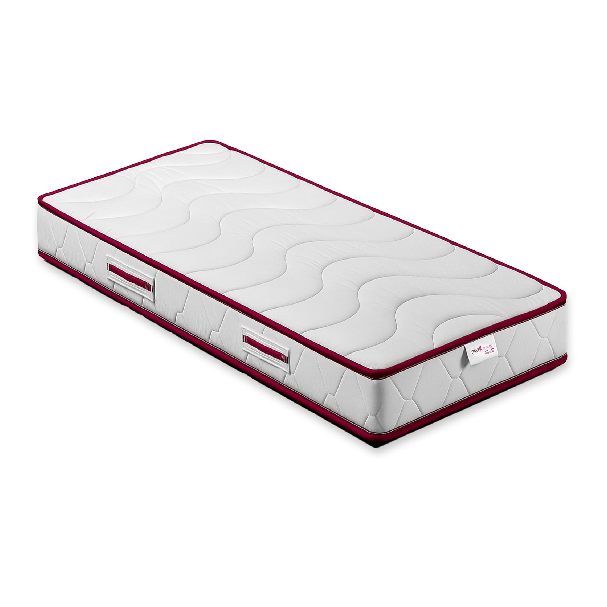 ITALYMATERASSI Materasso Singolo MEMNATURE 90x200 cm in Memory Foam, Alto 20 cm, Antiacaro e Antibatterico, Dispositivo Medico Detraibile, Made in Italy