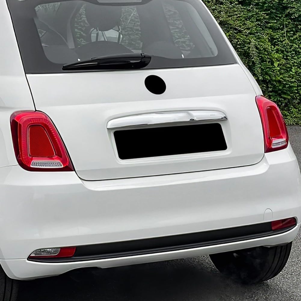 Paire de coques de feux arrière pour Fiat 500 pour Abarth 595 695 2017-2023, autocollant en fibre de carbone souple (carbone rouge)