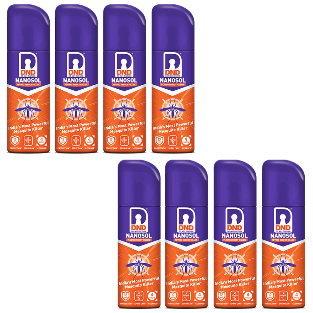 DND Nanosol Flying Insect Killer | Mosquito Repellent Aerosol Spray | Instant Kill Action | 12 hrs Protection | Pack of 8-32g (50ml) Each (B0B565KM9P) Amazon Price History, Amazon Price Tracker