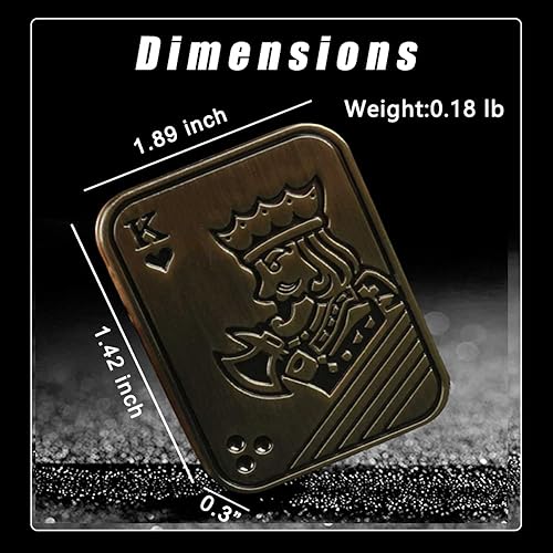 Miniatura 7 de Juguetes magnéticos de metal para la ansiedad  Tarjeta de empuje de metal para el alivio del estrés, juguete EDC para hombre, moneda háptica,