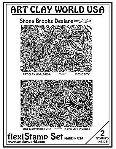 Flexistamps Texture Sheet Set Shona Brooks in The City Set (Including in The City and in The City Inverse)- 2 Pc.