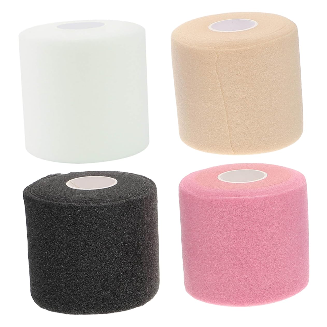 PartyKindom 4 Rolls Elastic Sports Wrap Tapes Breathable Skin Protective Bandages for Joints Durable Sponge Material for Ankle Wrist and Knee Support Portable and Lightweight