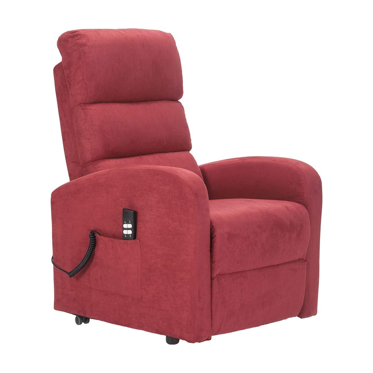 Sime Robin1 PERSONNALISÉ Fauteuil releveur inclinable Dispositif Médical kit 4 Roues siège à Micro-Ressorts Doux Rouge