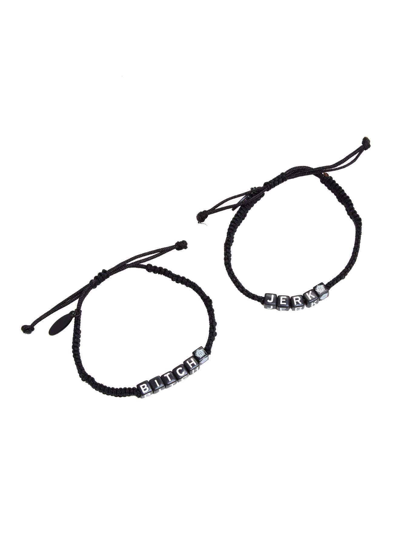 Tvmoviegifts Supernatural Bitch Jerk Best Friend Bracelet Set