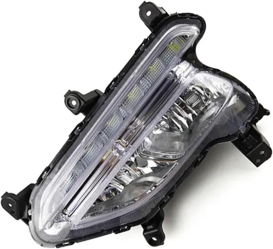 Auto Exterior Accessories Compatible with Hyundai Santa Fe Sport IX45 2016-2018 LED DRL Daytime Running Light Fog Lamp Car Light Assembly