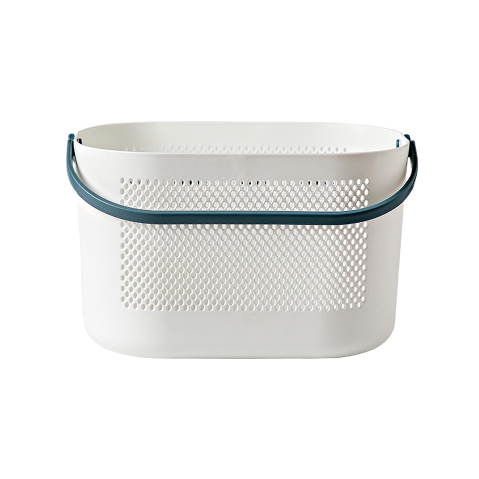 Shower Caddy Plastic Cleaning Supplies Caddy Large Capacity Shower Organizer Basket with Handle Drainage Hole Multifunctional Storage Basket