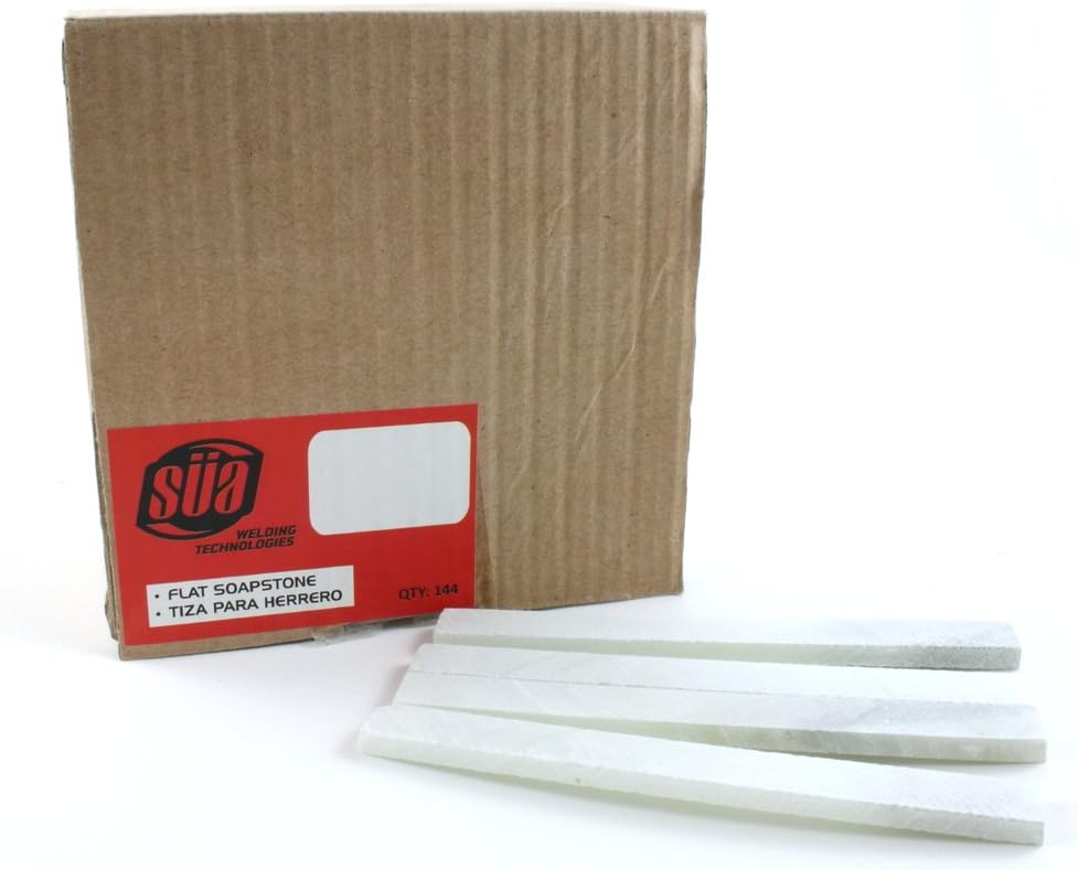 Flat Soapstone, French Chalk, Metal Marker for Welding, Engineering (144 pkg)