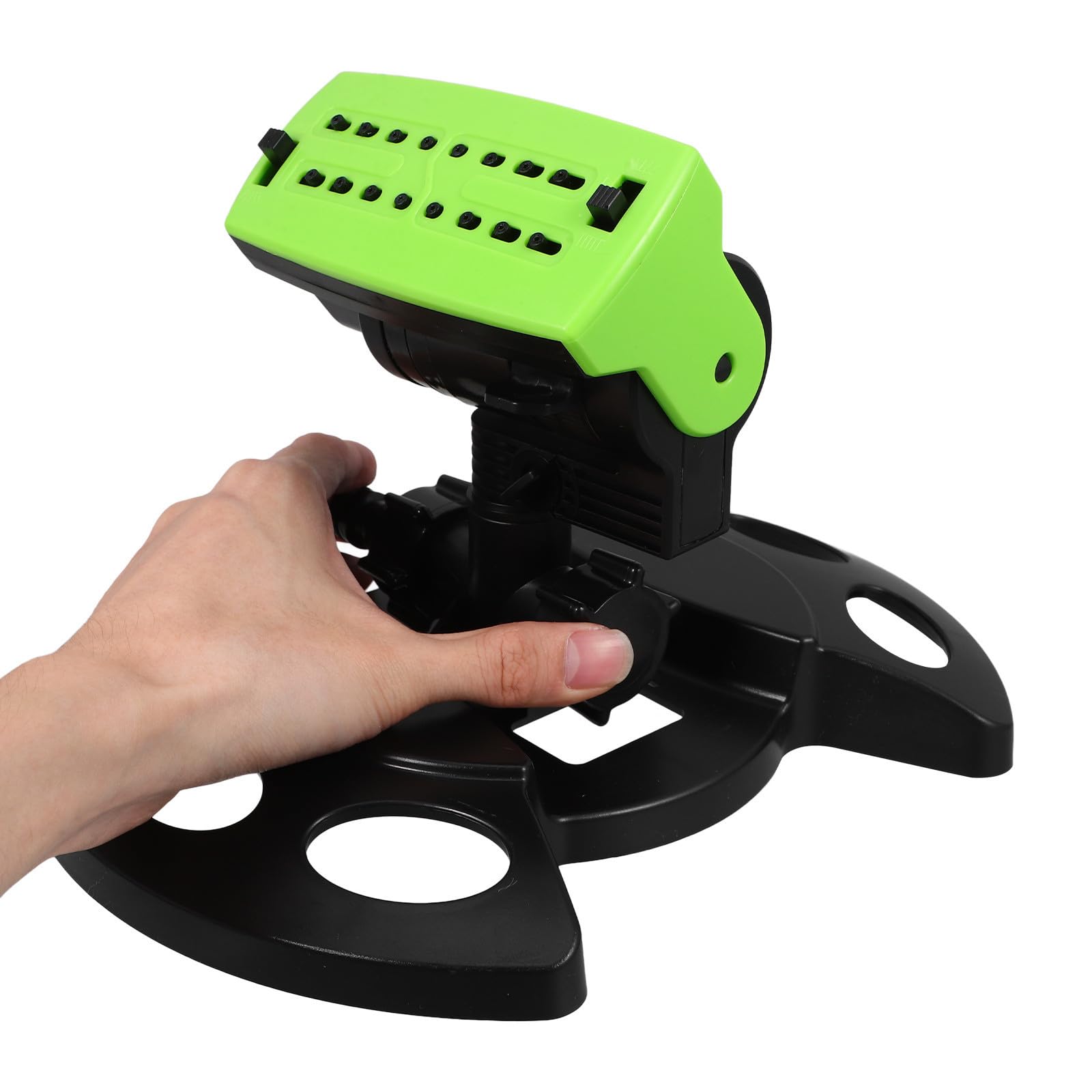 Arroseur Rotatif Automatique de Pelouse en Abs Noir