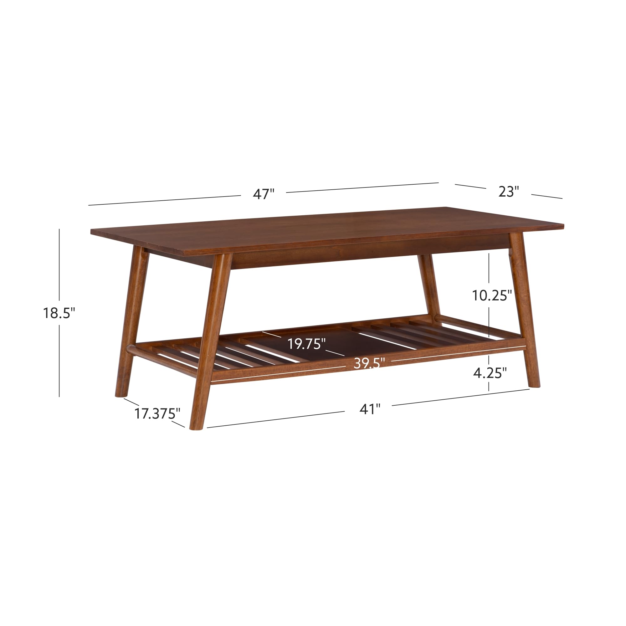 Amazon.com: Linon Mid Century Walnut Melissa Coffee Table : Home
