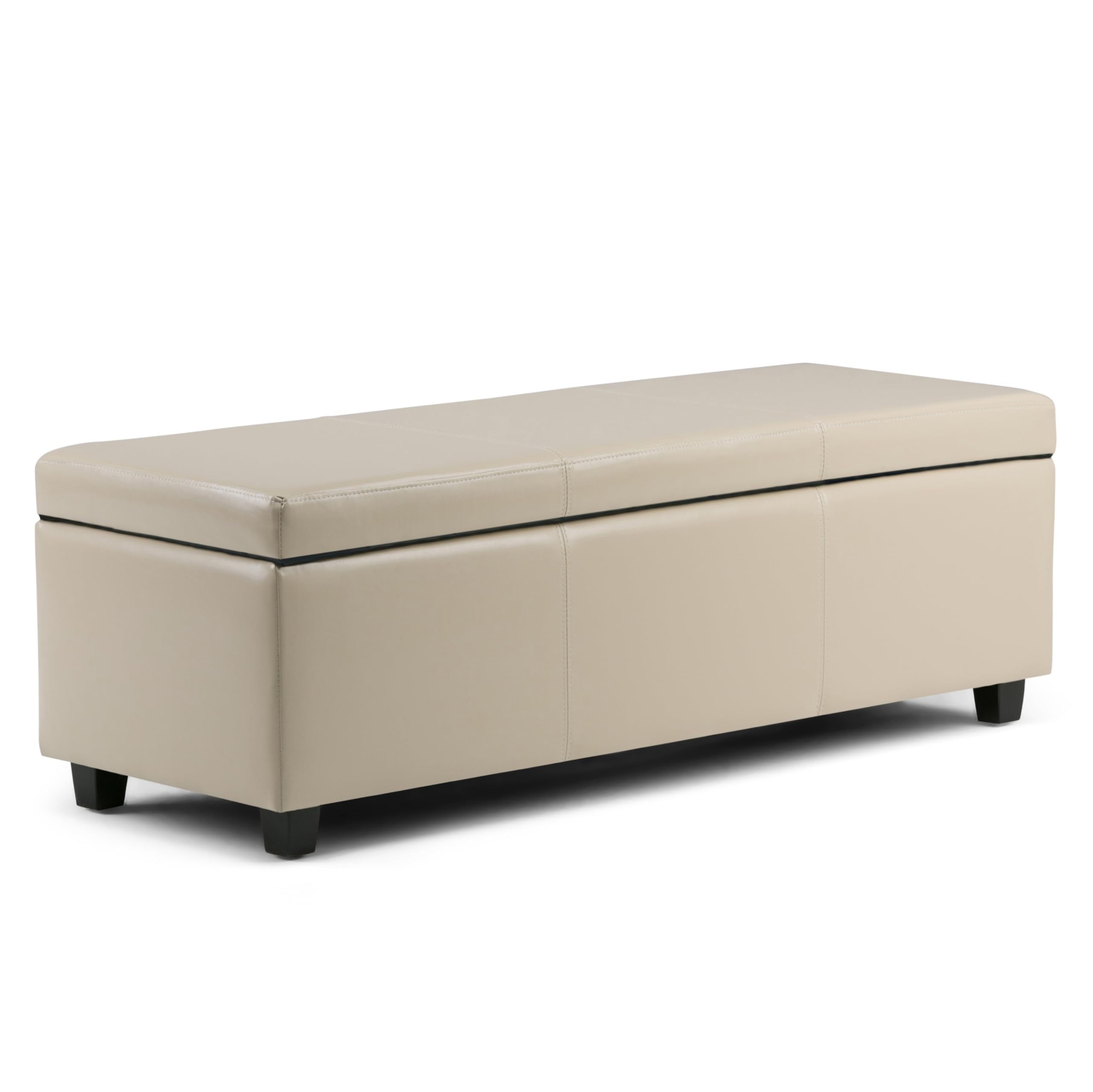 Avalon 48" Vegan Leather Storage Bench