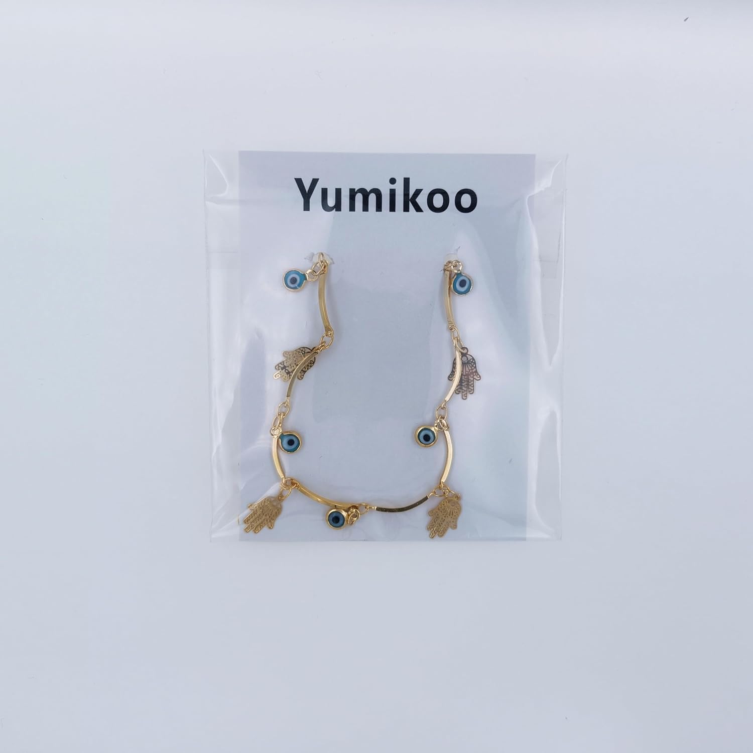 Yumikoo 18k Gold Plated Anklet, Women Adjustable Gold Tone Ankle Bracelet