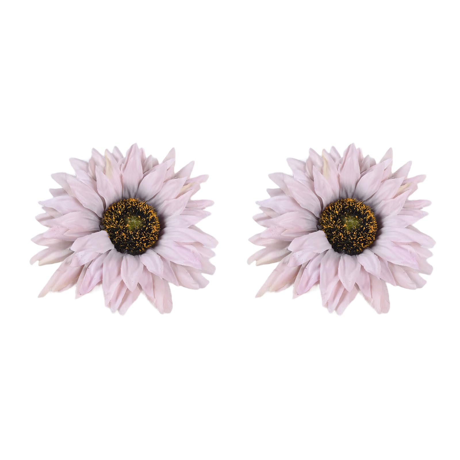 2Pieces Sunflowers Curtain Fasteners Artistic Drapery Clips Curtain Tiebacks for Modern and Creative Homes Interior Window Drapery Holdbacks