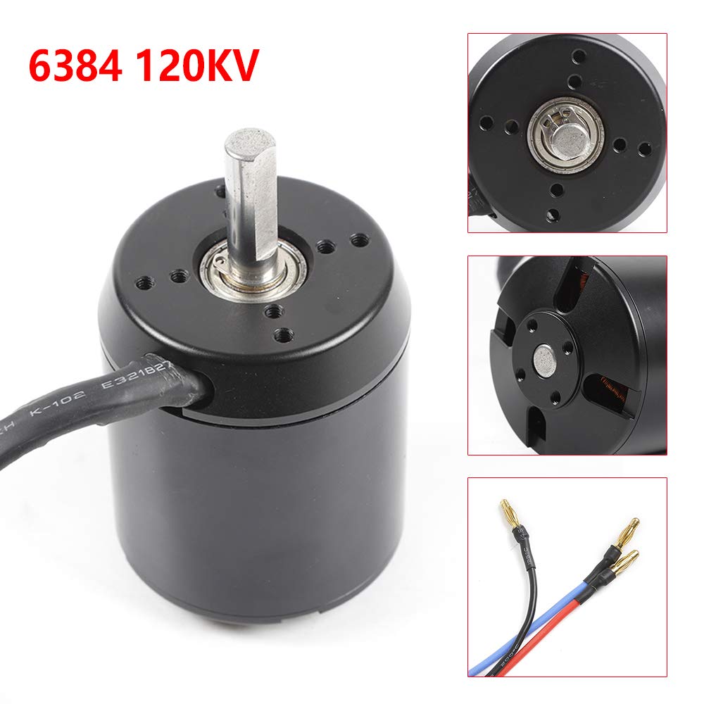 Bezszczotkowy silnik DC 2970 W, 24-60 V, 120 kV, moment obrotowy 2,5-4 Nm, maks. 7200 obr./min, silnik czujnika, do skuterów elektrycznych, rowerów elektrycznych, desek surfingowych – stop aluminium
