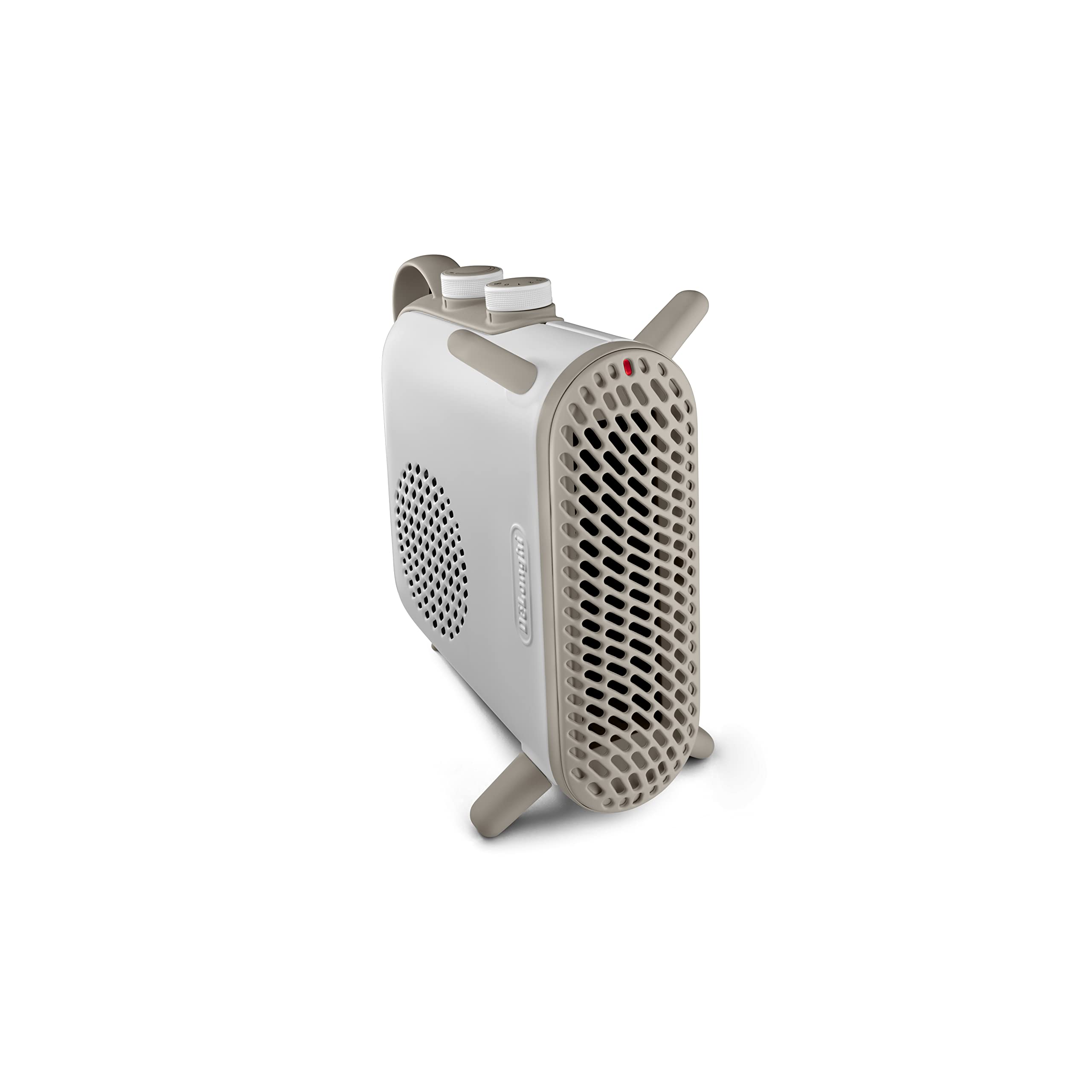 De'Longhi Capsule Fit HFS70B20.WH Low Noise Fan Heater Vertical & Horizontal Positioning Electric Heater with Safety Thermostat 3 Fan Speeds 2000W White /Beige De'Longhi Capsule Fit HFS70B20.WH Low Noise Fan Heater Vertical & Horizontal Positioning Electric Heater with Safety Thermostat 3 Fan Speeds 2000W White /Beige