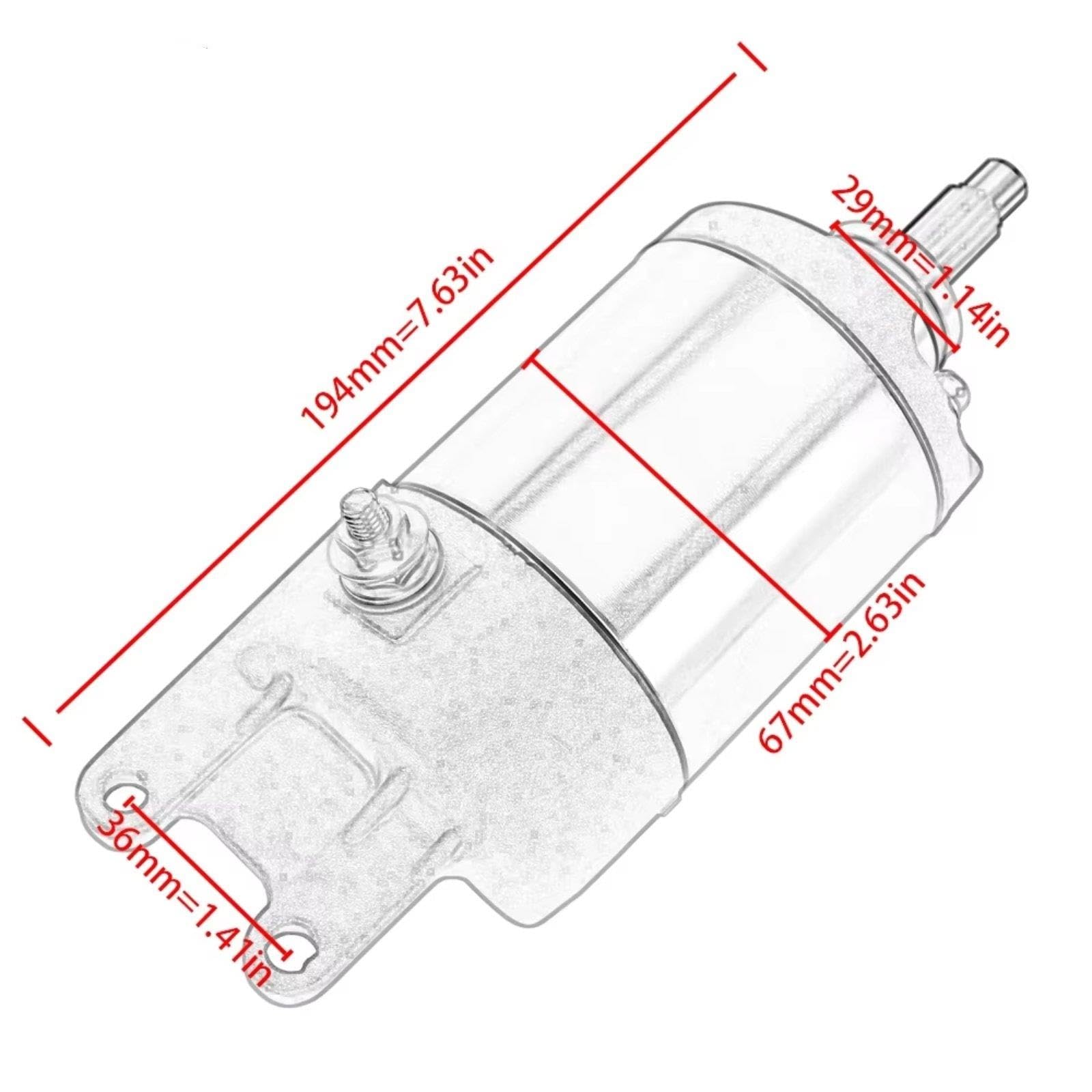 Motor Arranque Motocicleta Para ATC250 ATC250ES 1987 31200-HA0-773