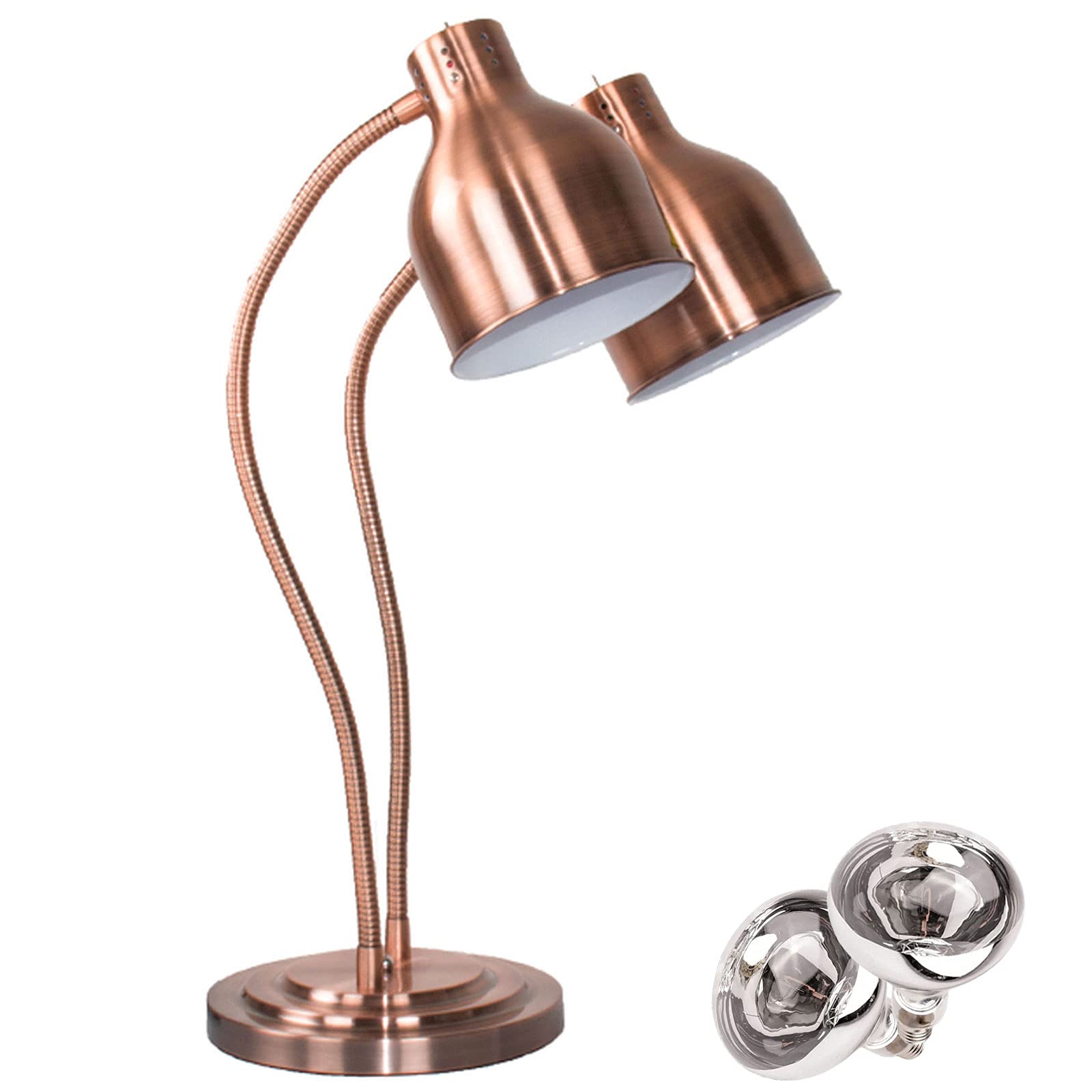 Lampe Chauffe-Plats, Lampe Chauffante Double Tête Commercial Réchaufeur D'aliments pour Garder Les Aliments au Chaud pour Restaurant Buffet Cuisine D'hôtel Voiture-Restaurant
