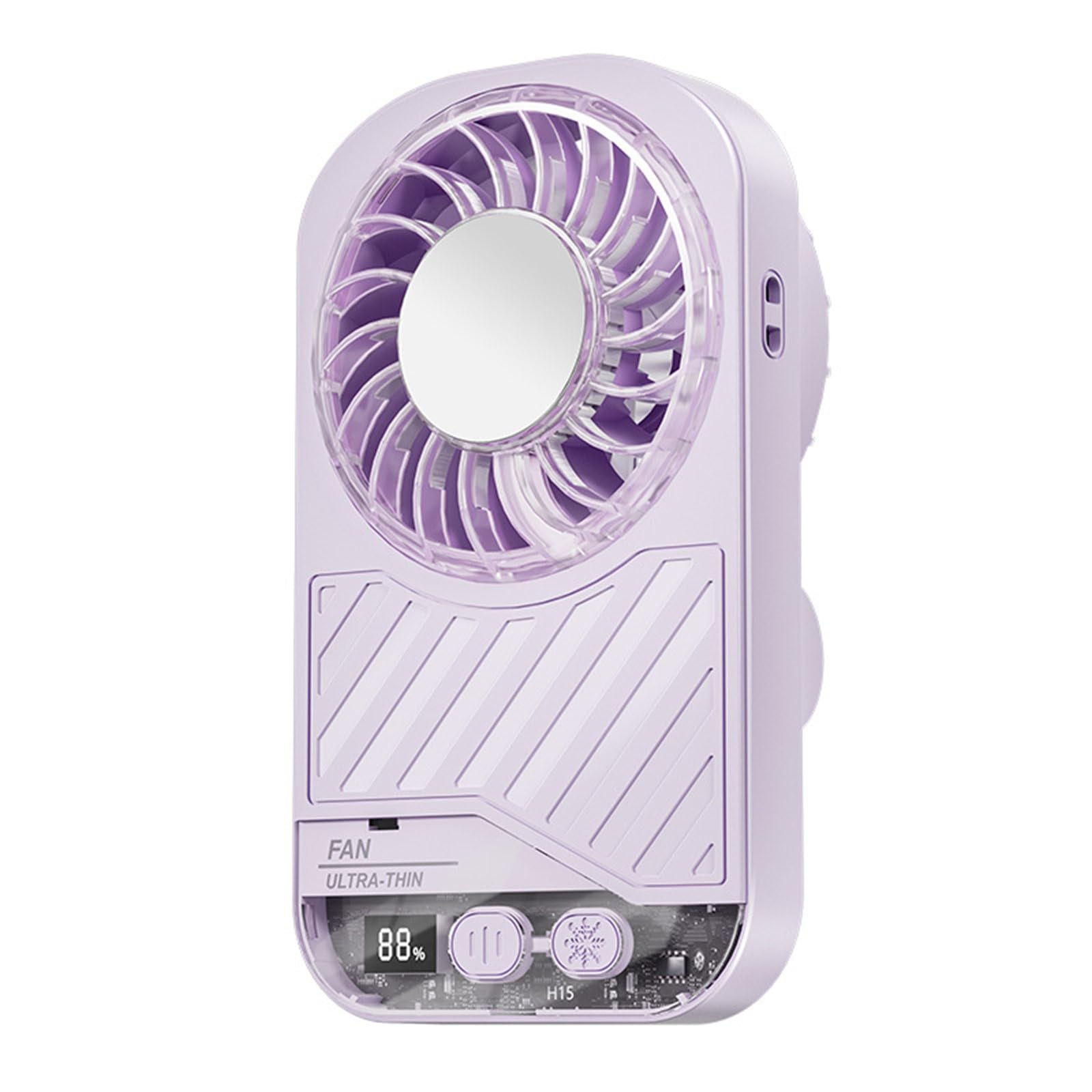 Buxuaaaa Purple Portable Handheld Fan 199 Speed Small Cooling Desk Fan Quiet Handheld With Digital Display Usb Rechargeable Portable Usb Rechargeable